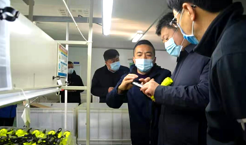龙口市领导到美狮贵宾会会员登录网址旗下东立公司考察指导工作